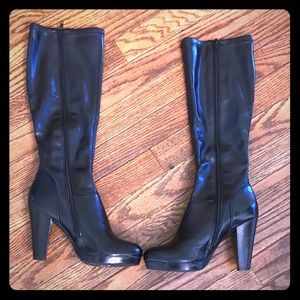 Arturo Chiang Black All Leather Boots